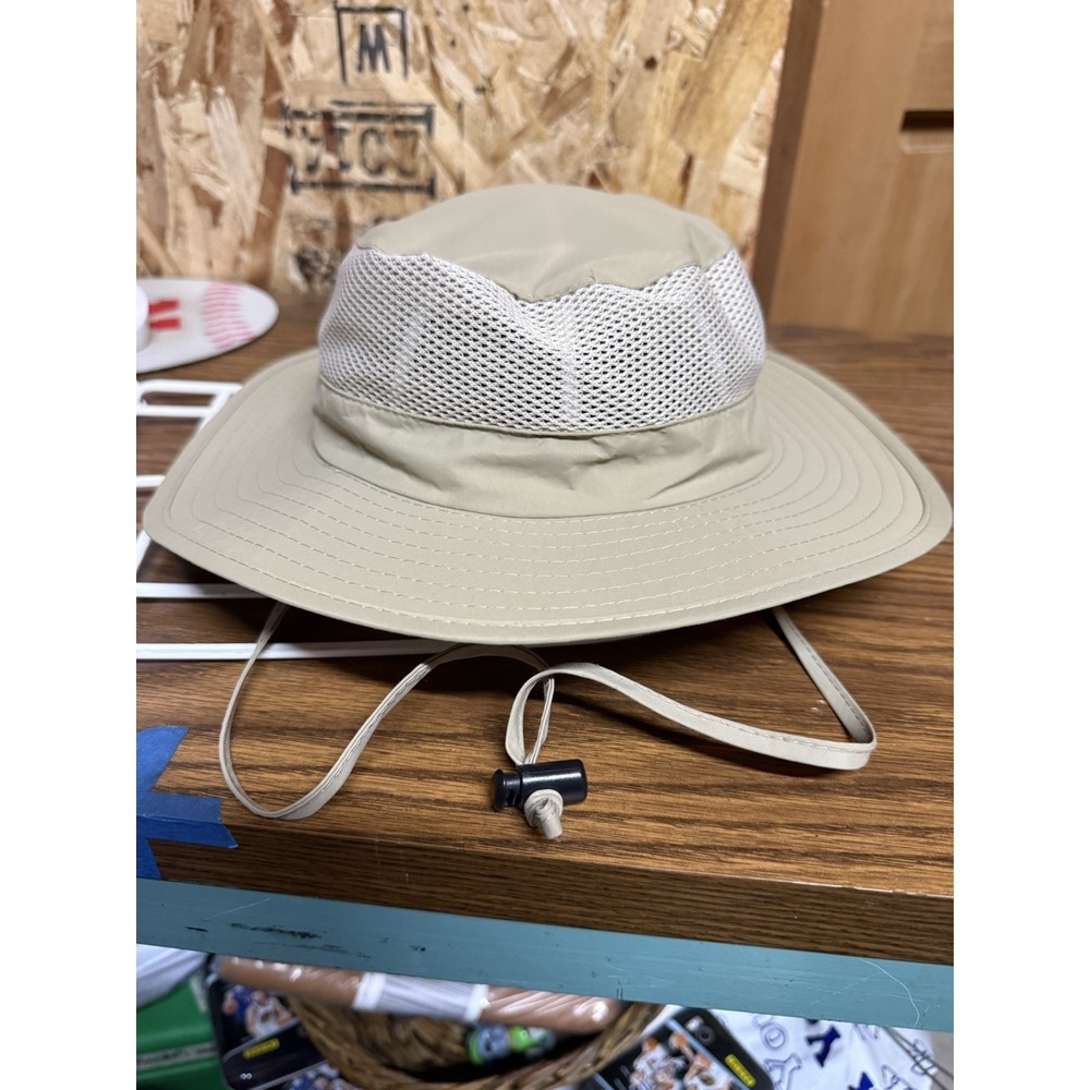 Dorfman Pacific DPC Safari Sun Hat Large Khaki Mesh Vent Boonie Outdoor Hiking